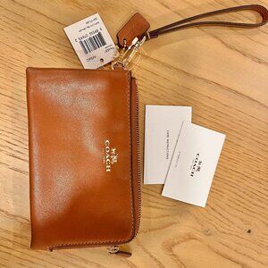 New Small Coach Wristlet with Tags